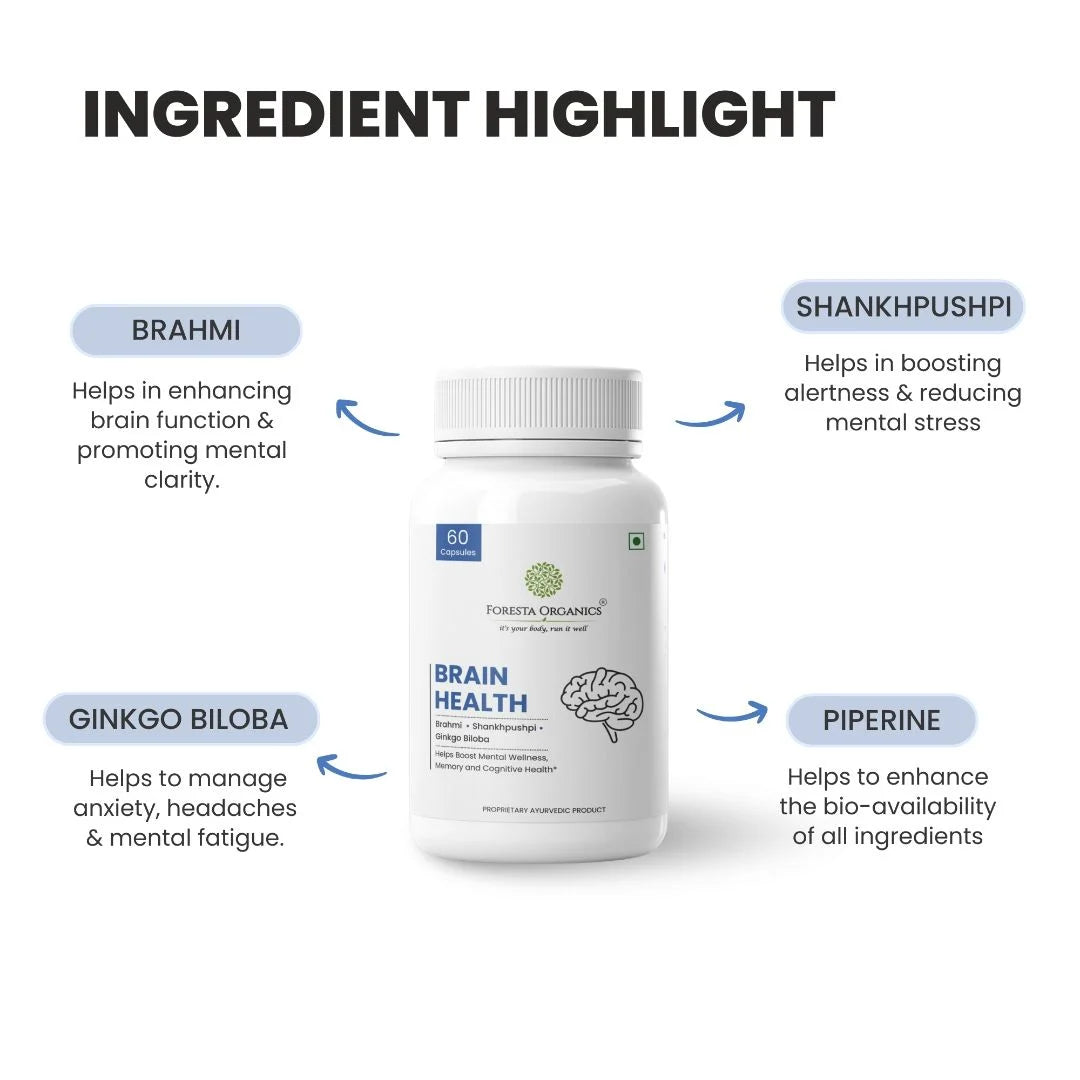 Foresta Organics Brain Health – Boost Memory & Focus