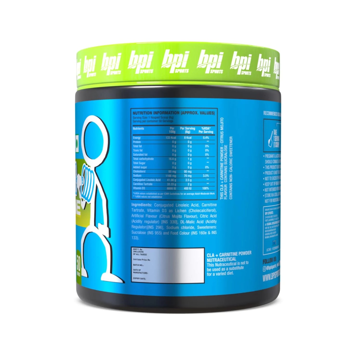 BPI Sports CLA+Carnitine – Non-Stimulant Fat Burner