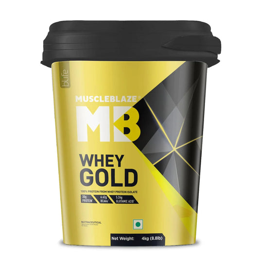 MuscleBlaze Whey Gold with Digezyme - Premium Protein Isolate