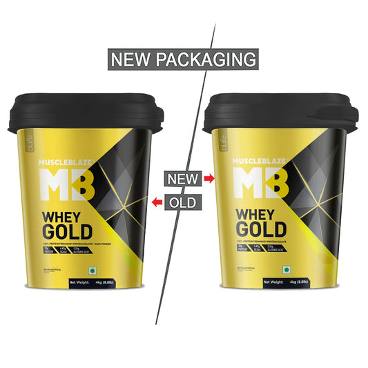 MuscleBlaze Whey Gold with Digezyme - Premium Protein Isolate