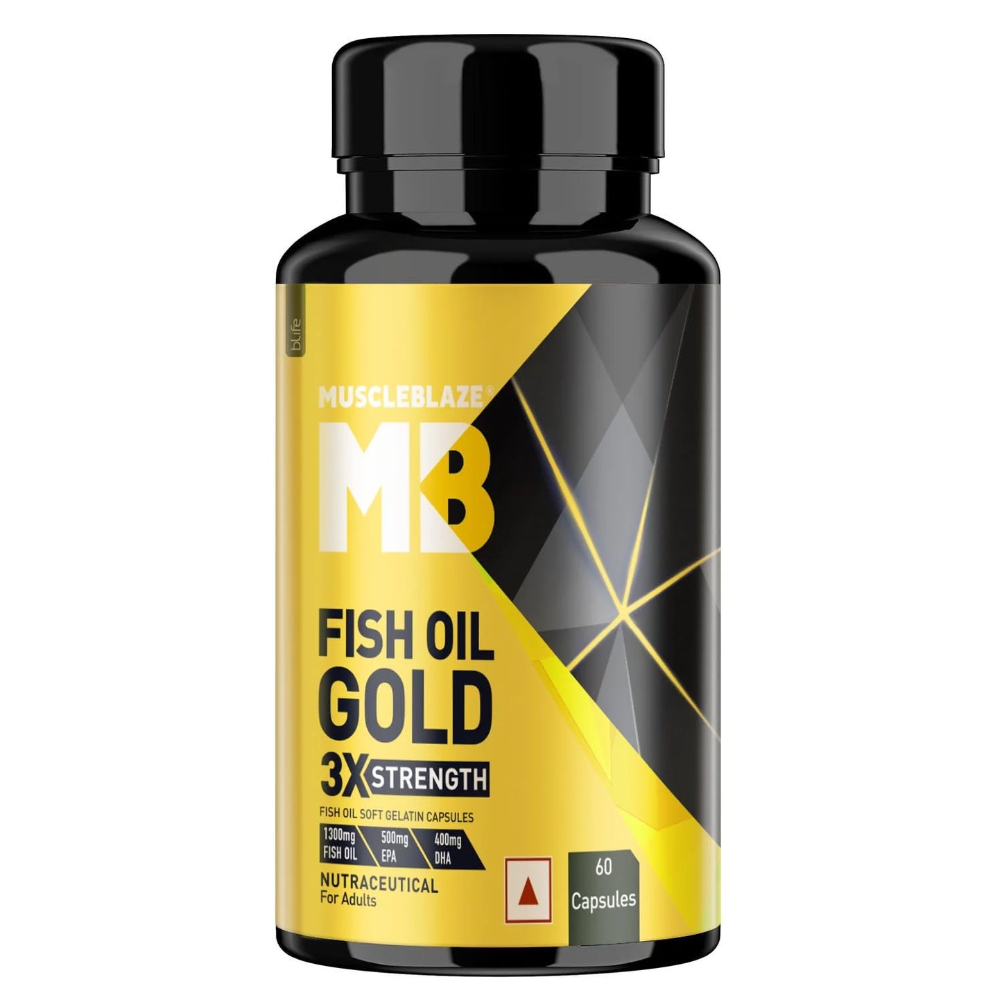MuscleBlaze Omega 3 Fish Oil Gold 1250mg Triple Strength