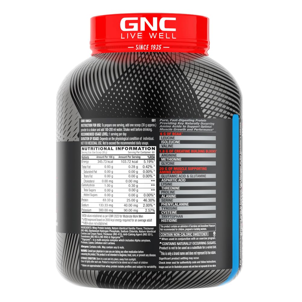 GNC AMP Pure Isolate - Fast Absorbing Whey Protein