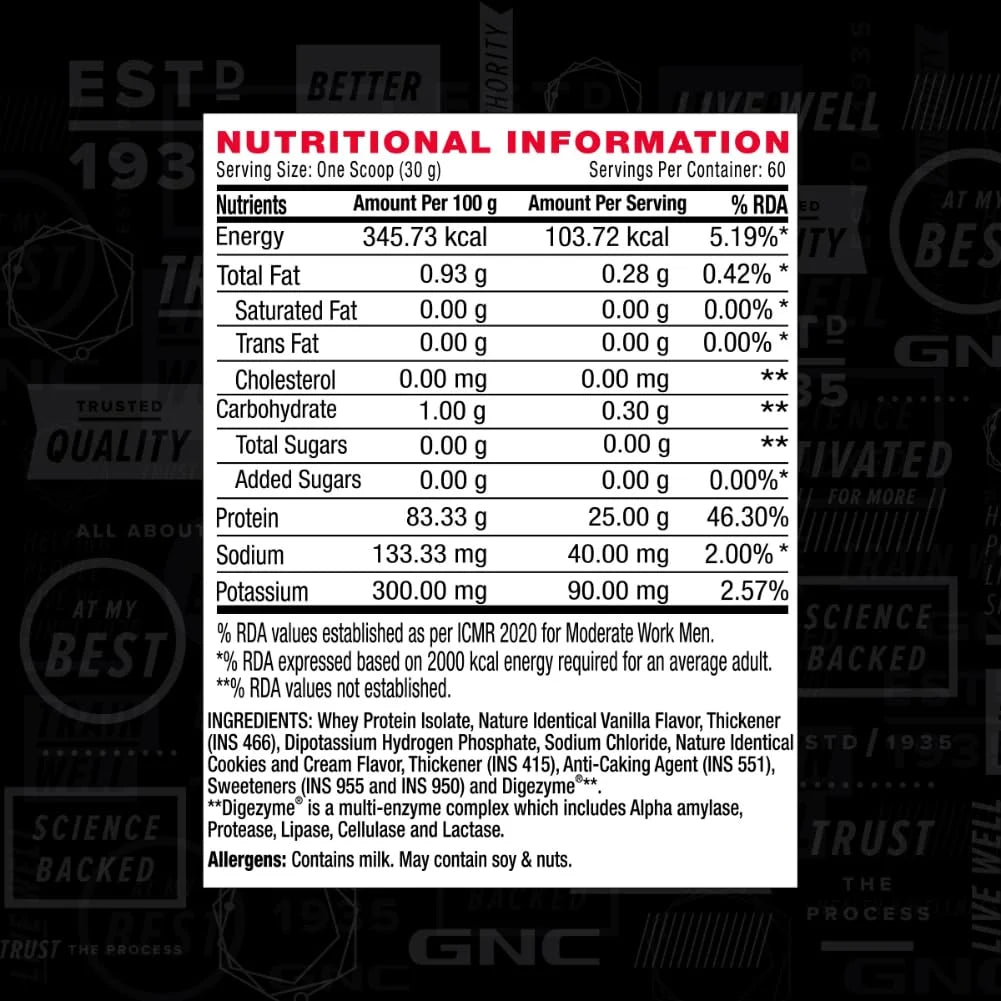 GNC AMP Pure Isolate - Fast Absorbing Whey Protein