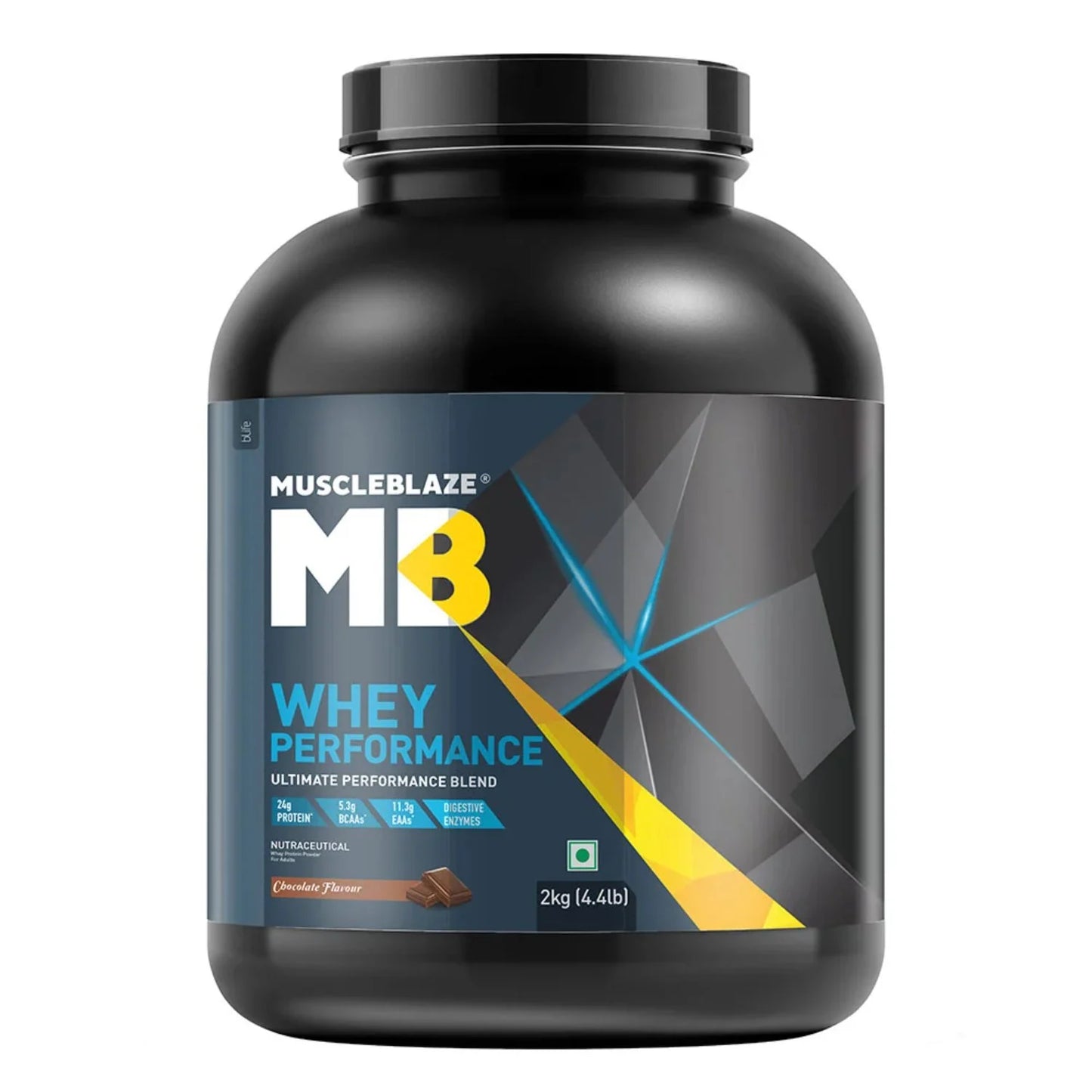 MuscleBlaze 70% Whey Performance Protein | Clean Muscle Gain