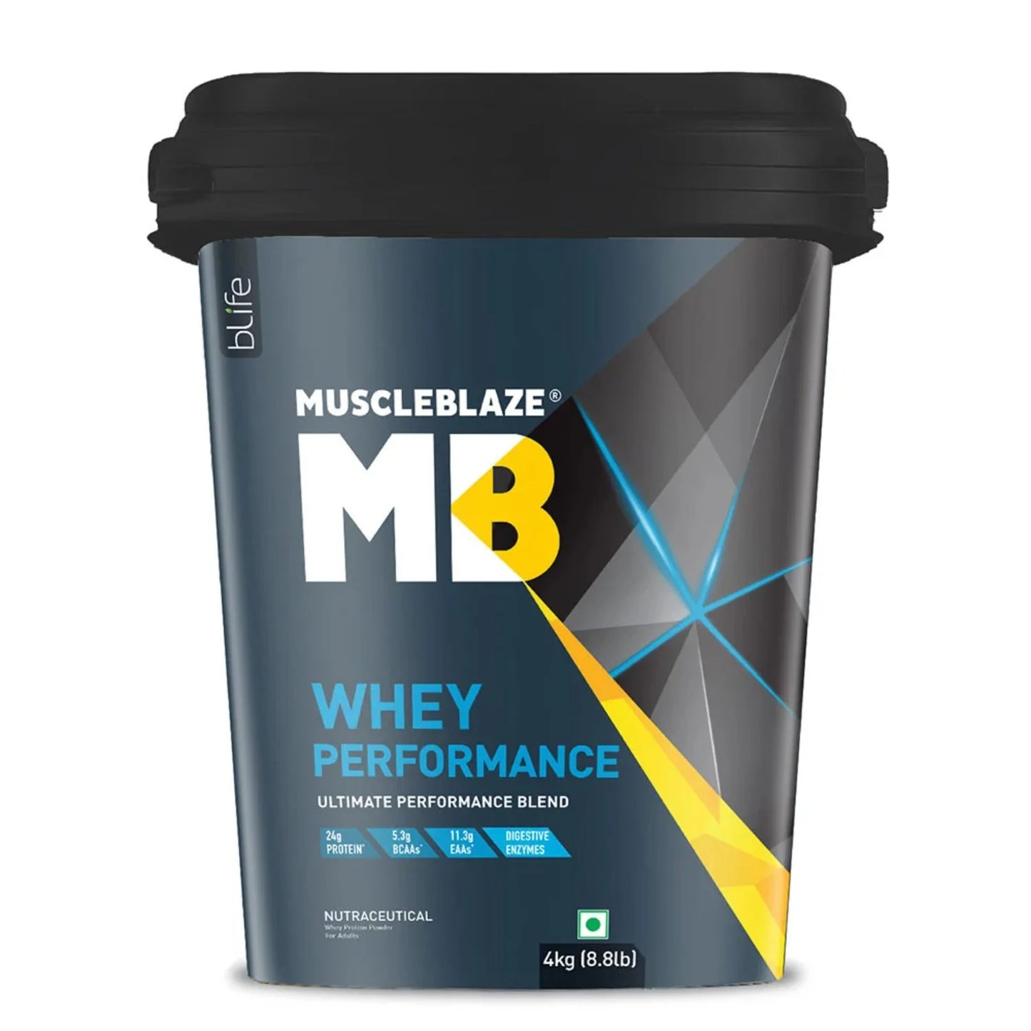 MuscleBlaze 70% Whey Performance Protein | Clean Muscle Gain