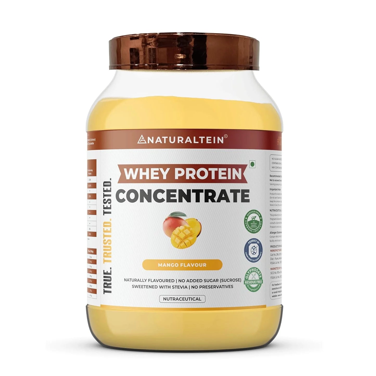 Naturaltein Whey Protein Concentrate | 21g Protein, Natural Flavor
