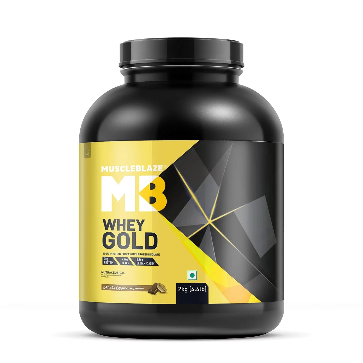 MuscleBlaze Whey Gold - 25g Pure Whey Protein Isolate