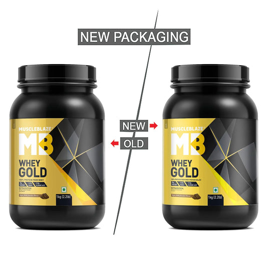 MuscleBlaze Whey Gold - 25g Pure Whey Protein Isolate