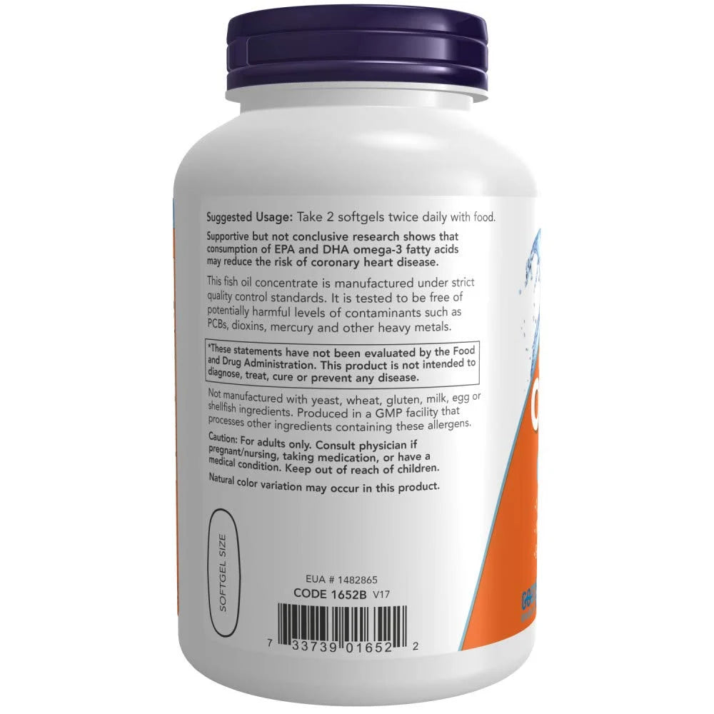 Now Foods Omega-3 Fish Oil - Heart & Brain Support