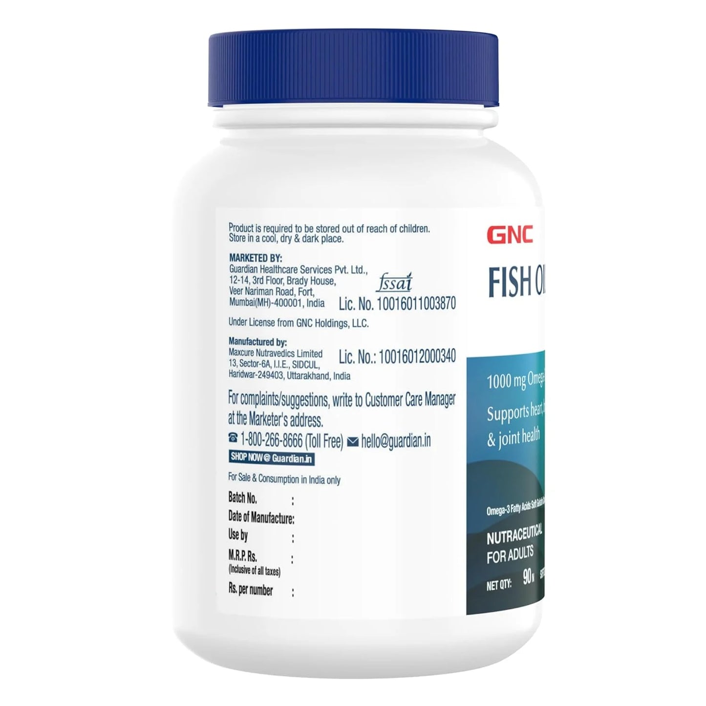 GNC Fish Oil 1000mg | Heart & Brain Health Support