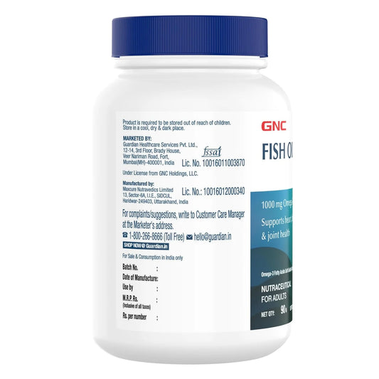 GNC Fish Oil 1000mg | Heart & Brain Health Support