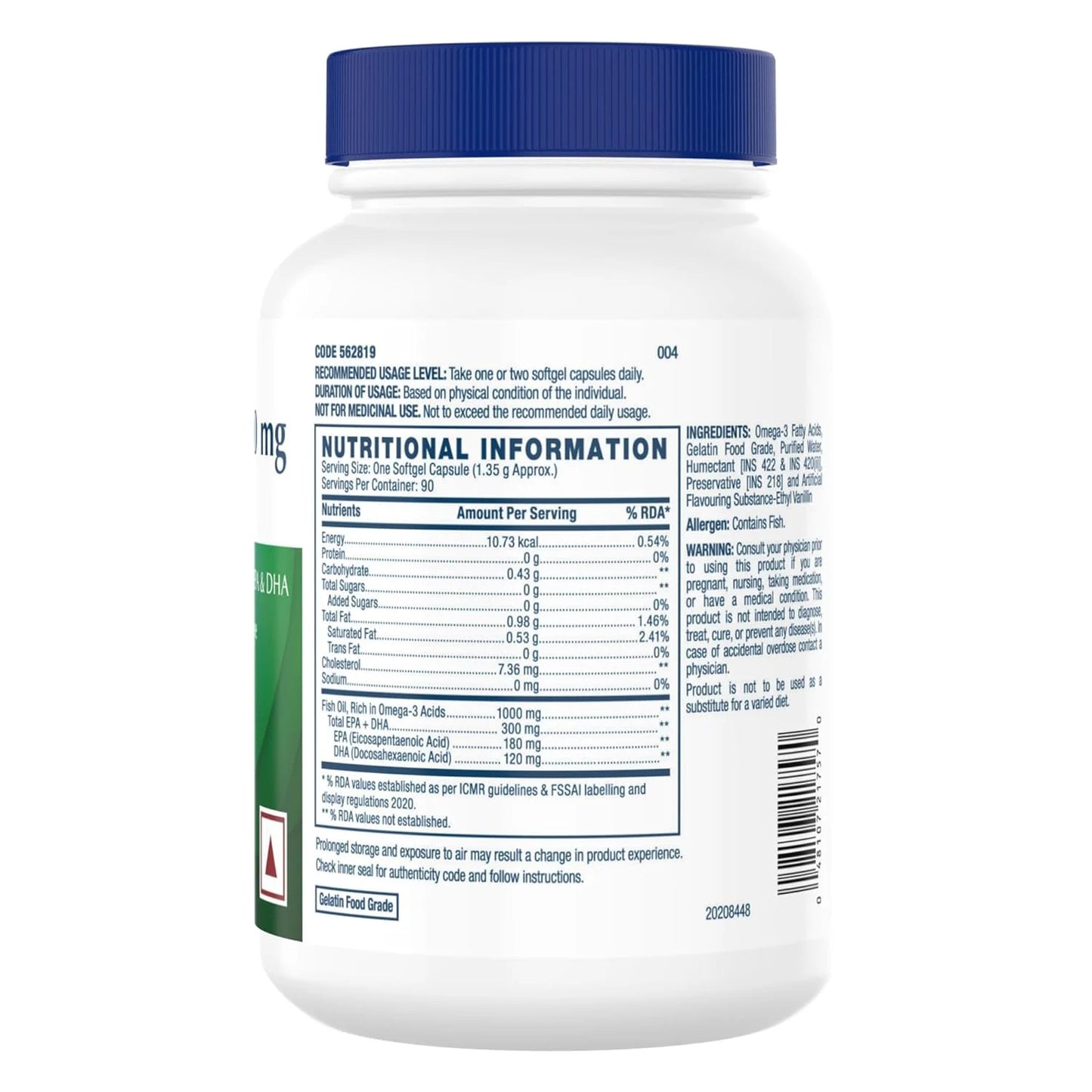 GNC Fish Oil 1000mg | Heart & Brain Health Support