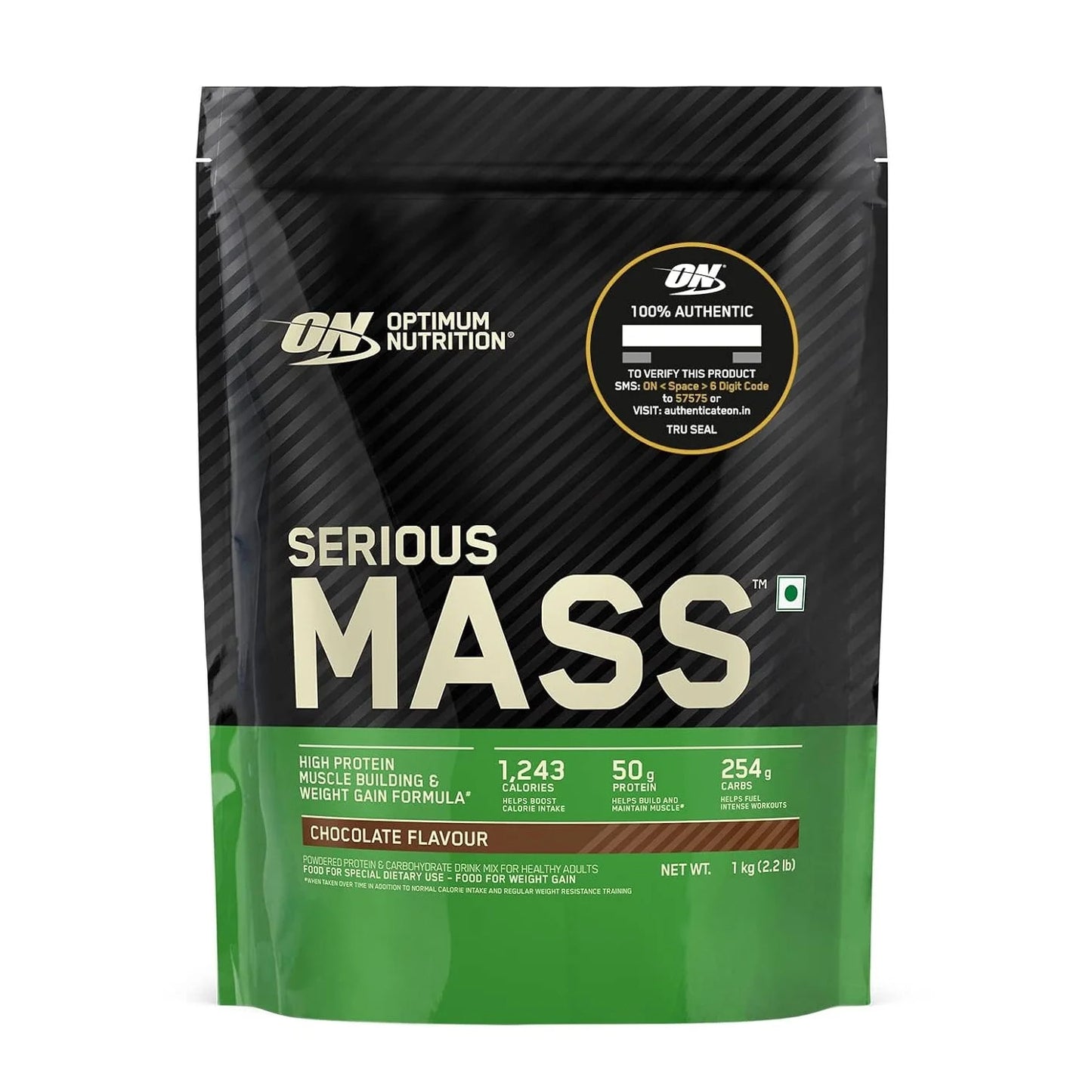 ON Serious Mass Weight Gainer Powder | Vegetarian Formula