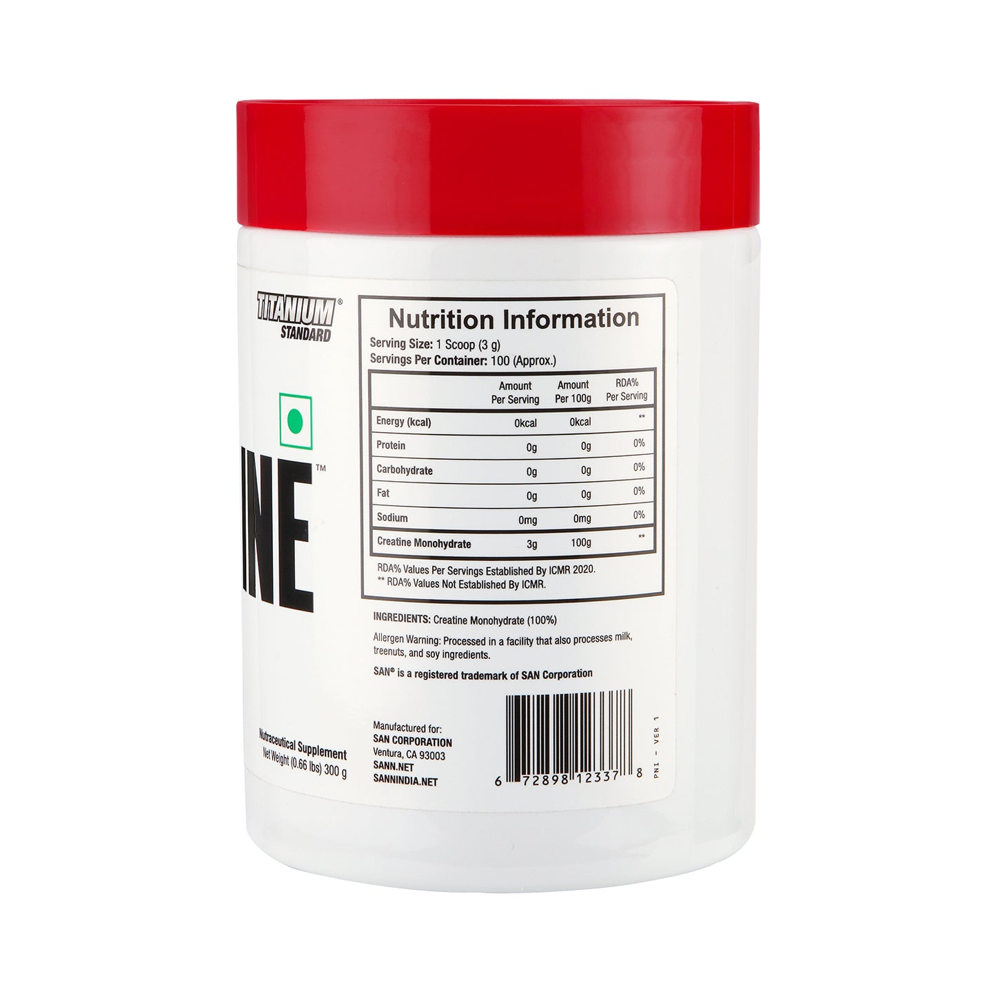 SAN Performance Creatine Monohydrate | Muscle & Strength Boost