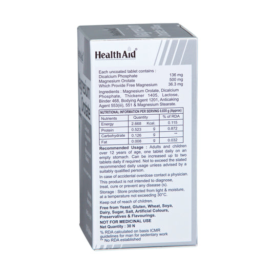 HealthAid Magnesium Glycinate with Zinc | Muscle & Sleep