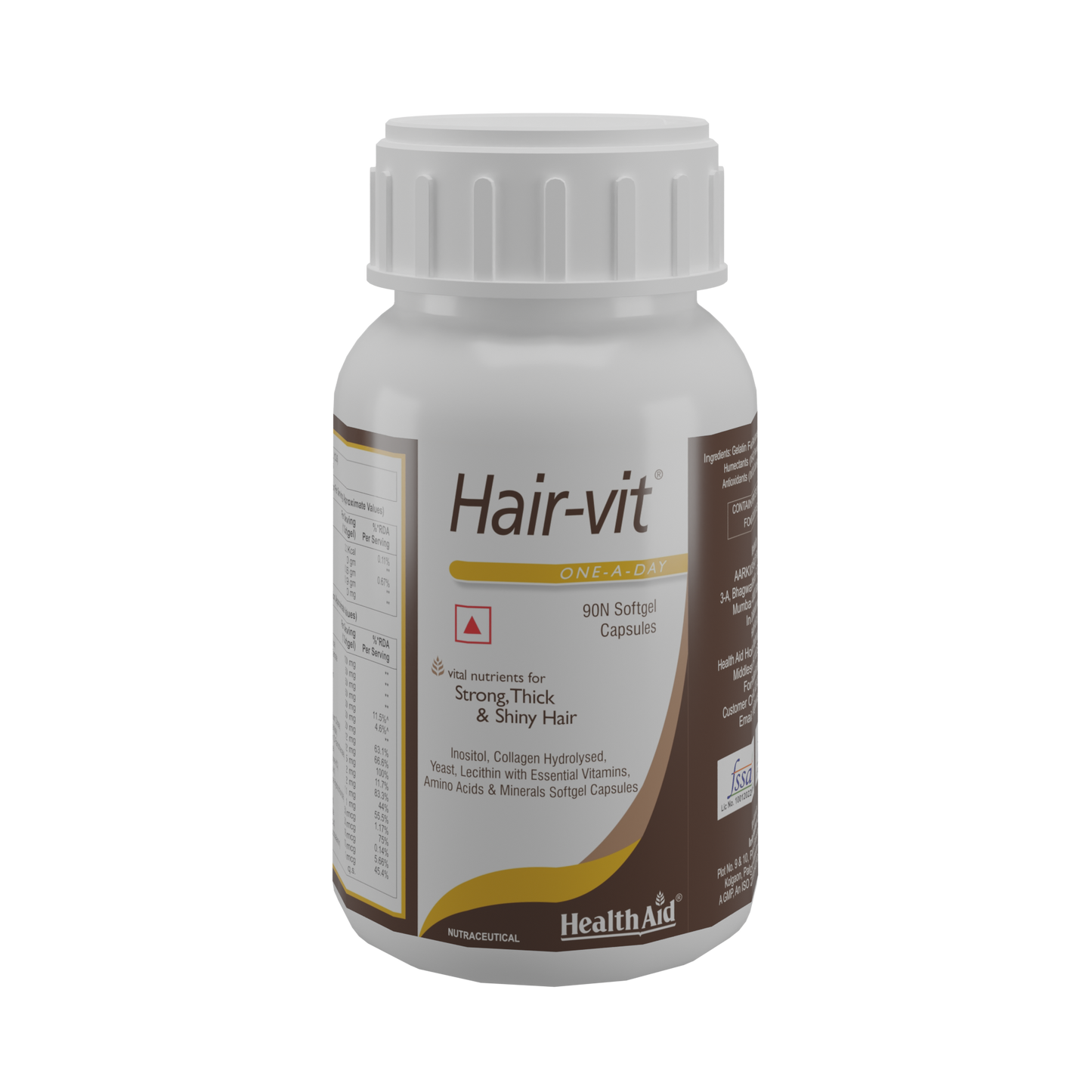HealthAid Hair-Vit Capsules for Strong, Shiny Hair