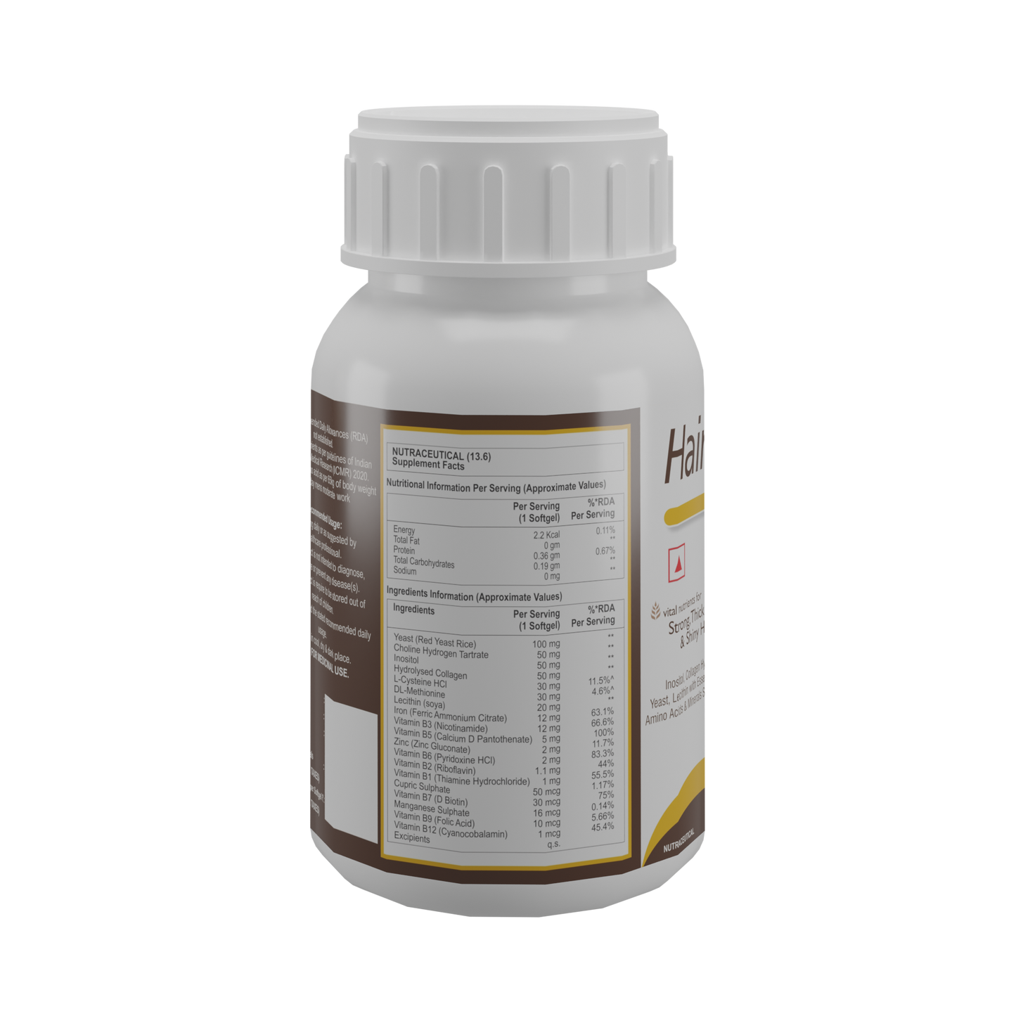 HealthAid Hair-Vit Capsules for Strong, Shiny Hair