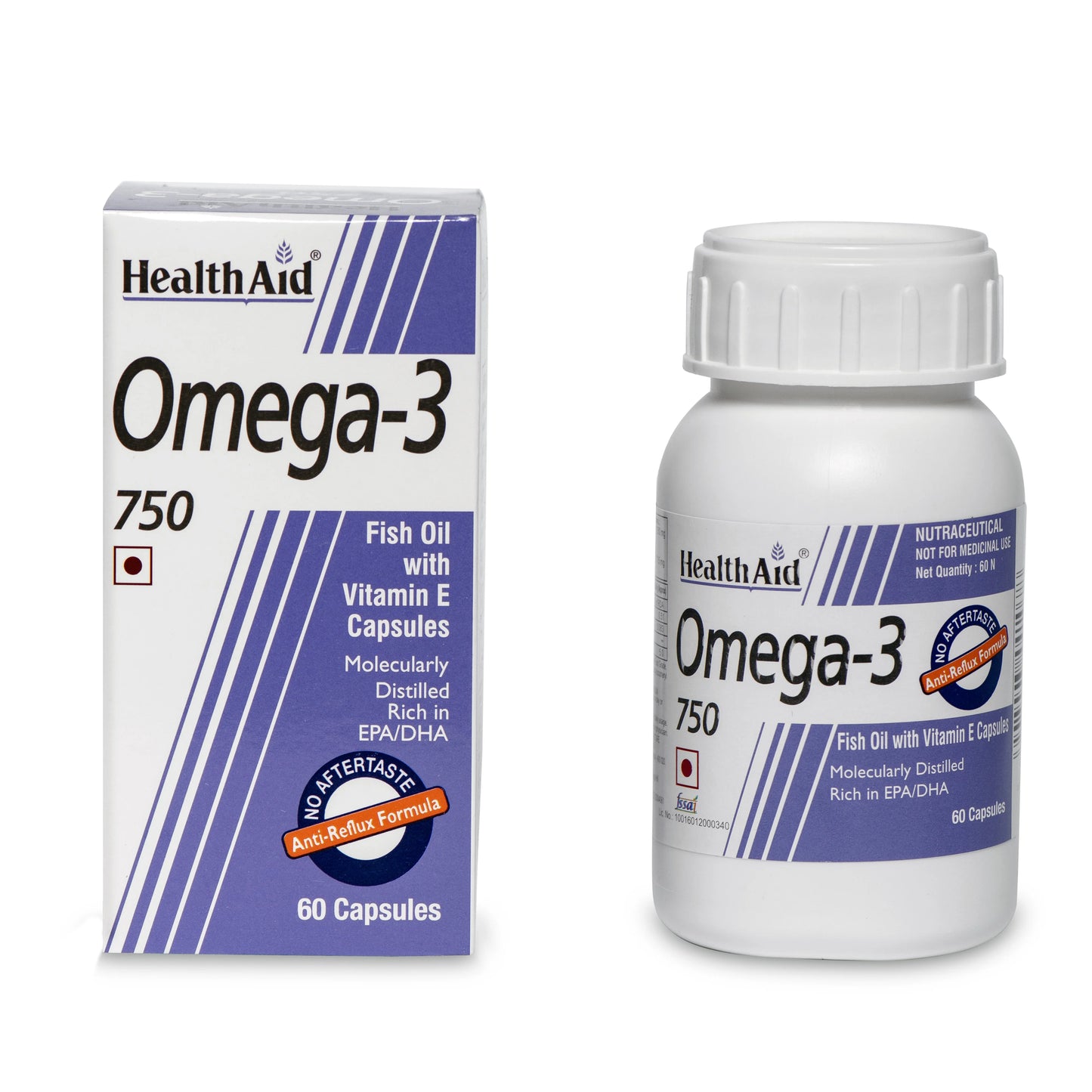HealthAid Omega 3 750mg - EPA & DHA for Heart & Brain