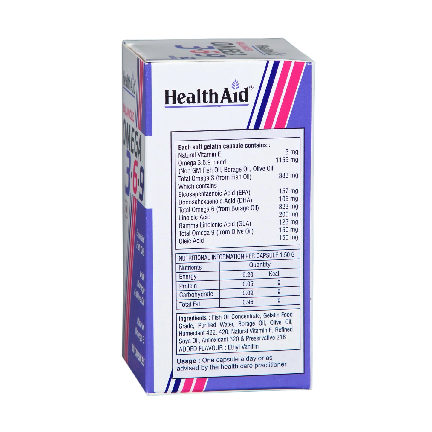 HealthAid Balanced Omega 3 6 9 - Essential Fatty Acids