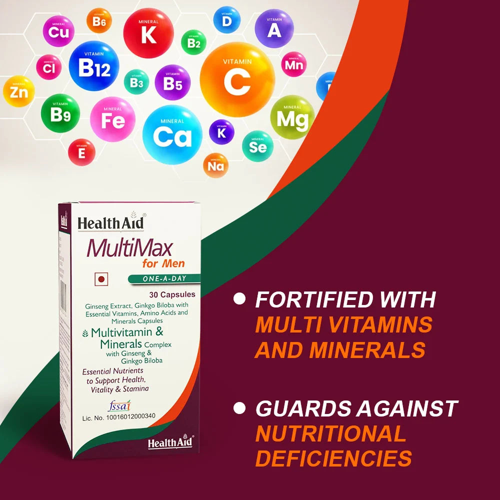 HealthAid MultiMax for Men | Energy & Vitality Support