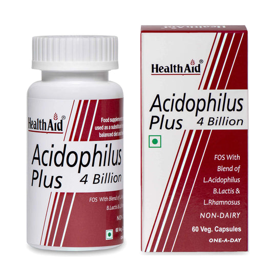 HealthAid Acidophilus Plus 4 Billion Probiotic Capsules