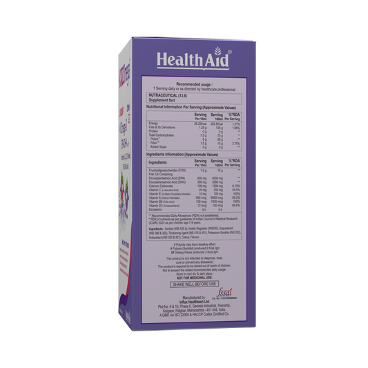HealthAid Kidz Omega | Brain & Bone Support for Kids