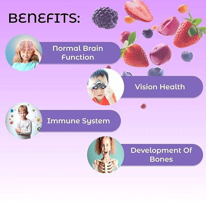 HealthAid Kidz Omega | Brain & Bone Support for Kids