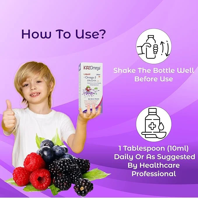 HealthAid Kidz Omega | Brain & Bone Support for Kids