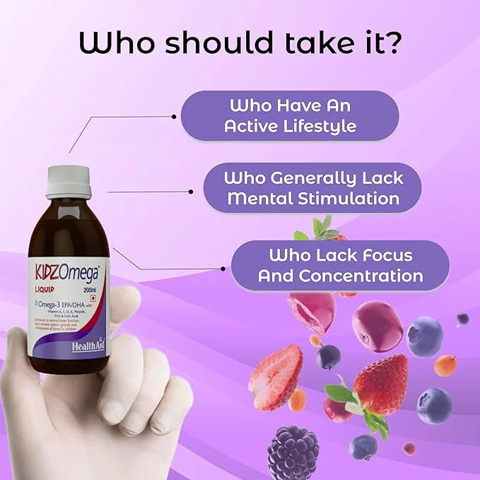 HealthAid Kidz Omega | Brain & Bone Support for Kids