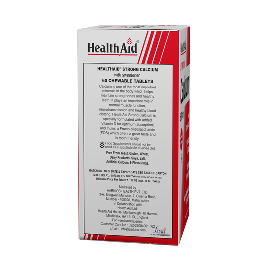 HealthAid Strong Calcium 600mg | Bone & Teeth Support