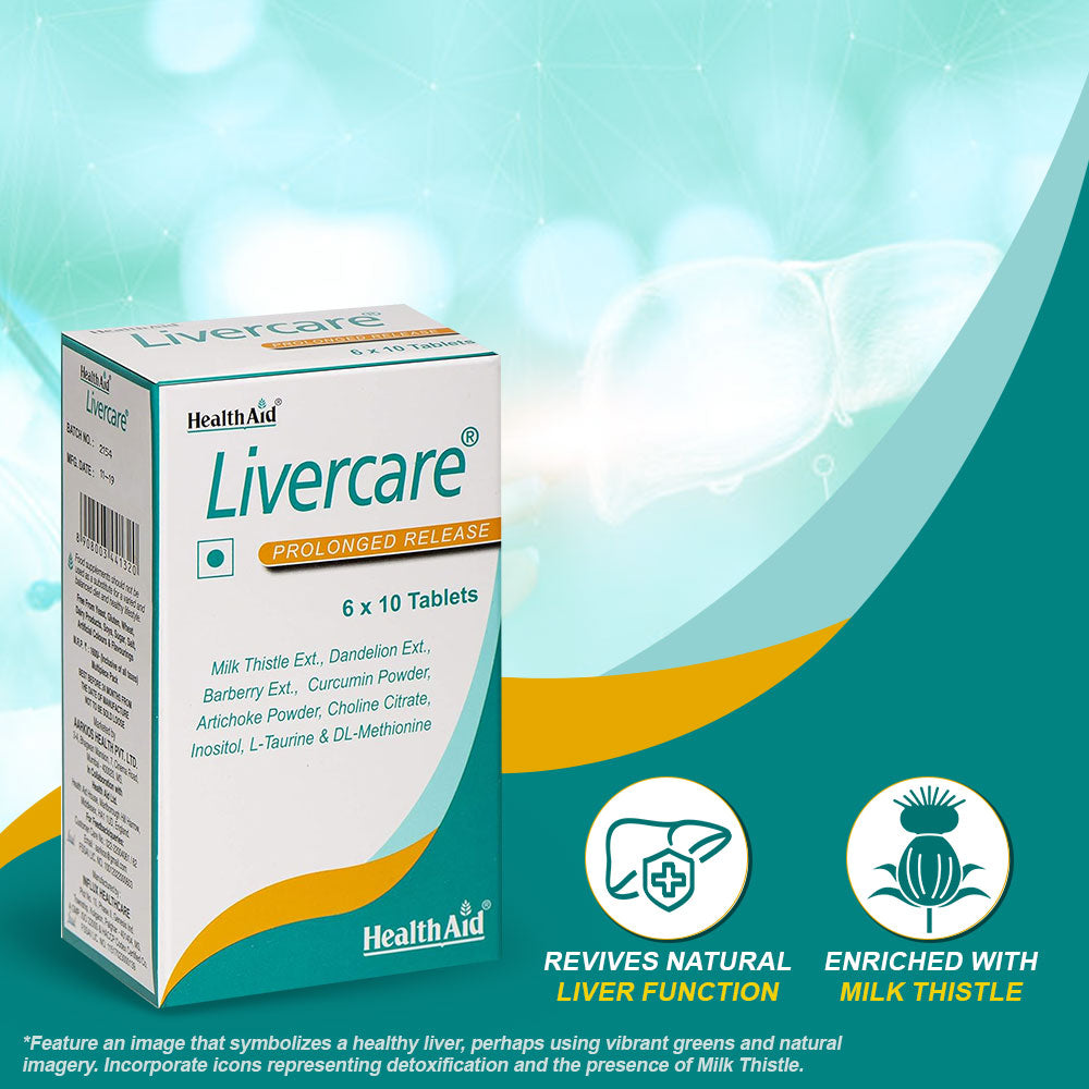 HealthAid Livercare Prolonged Release - Liver Detox & Support