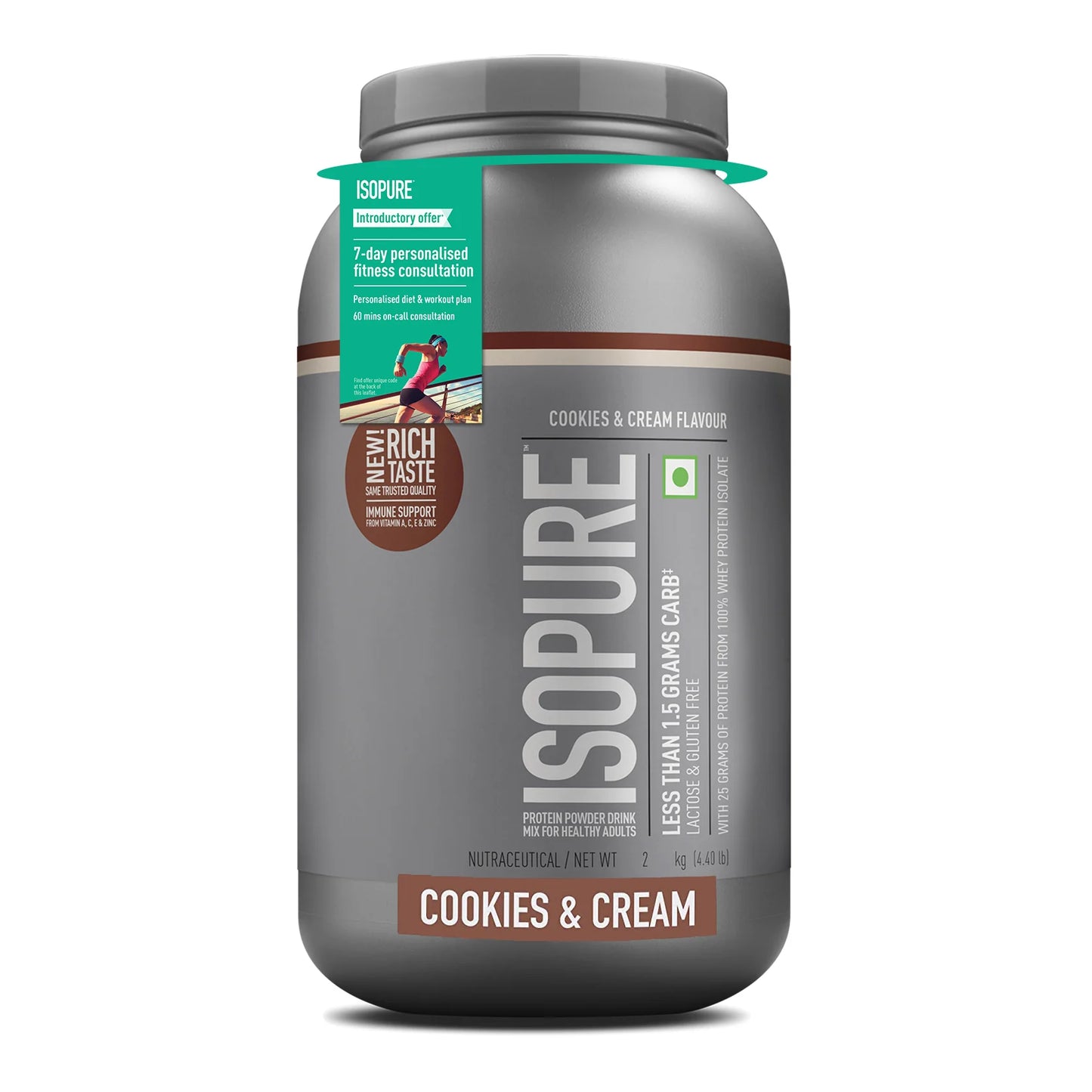 Isopure Low Carb Whey Protein Isolate | 25g Protein, No Sugar