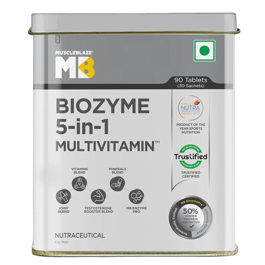 MuscleBlaze Biozyme 5-in-1 Multivitamin – Total Wellness