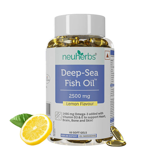 Neuherbs Deep Sea Omega 3 Fish Oil 2500mg Triple Strength