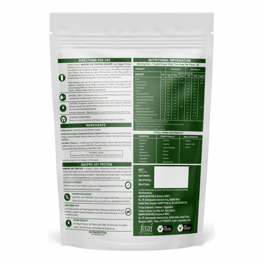 Nakpro Vegan Platinum Soy Protein | 27g Pure Protein