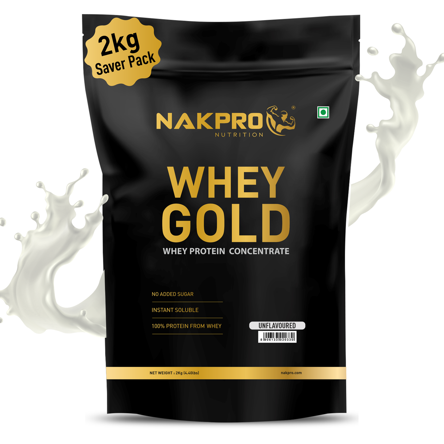 Nakpro Gold Whey Protein Concentrate - 25g Protein