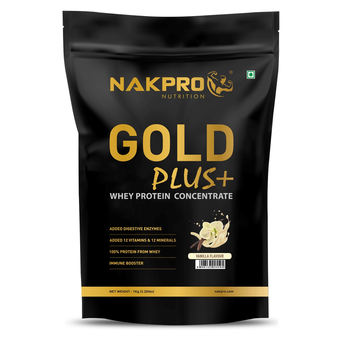 Nakpro Gold Whey Protein Concentrate - 25g Protein