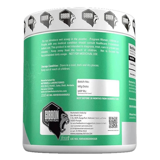 Gibbon Nutrition Creatine Powder – Boost Strength & Power