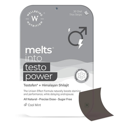 Wellbeing Nutrition Melts Testo Power – Testosterone Booster