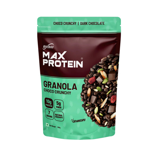 RiteBite Max Protein Granola Choco Crunchy | High Protein Snack
