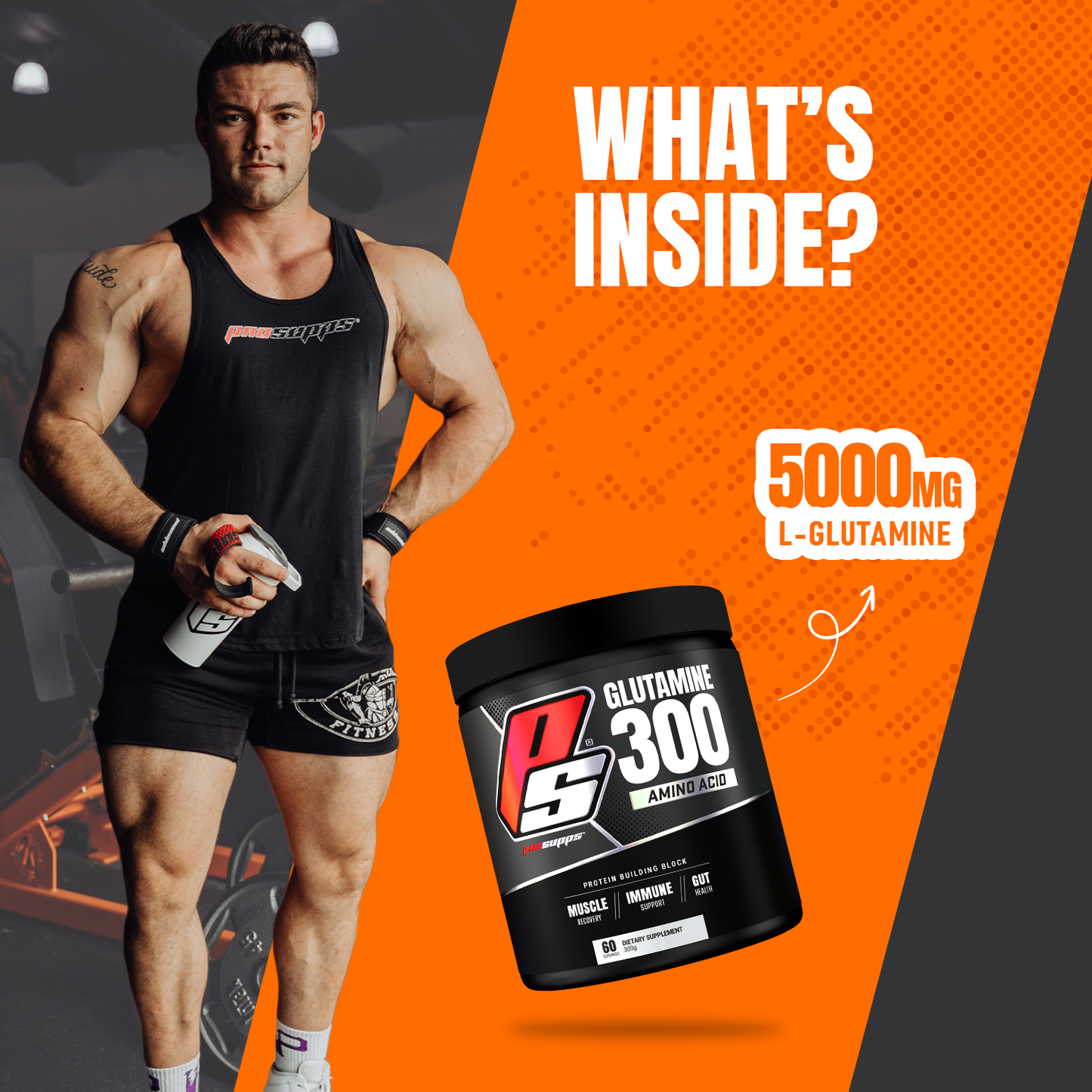 ProSupps Glutamine 300 – Pure L-Glutamine for Recovery