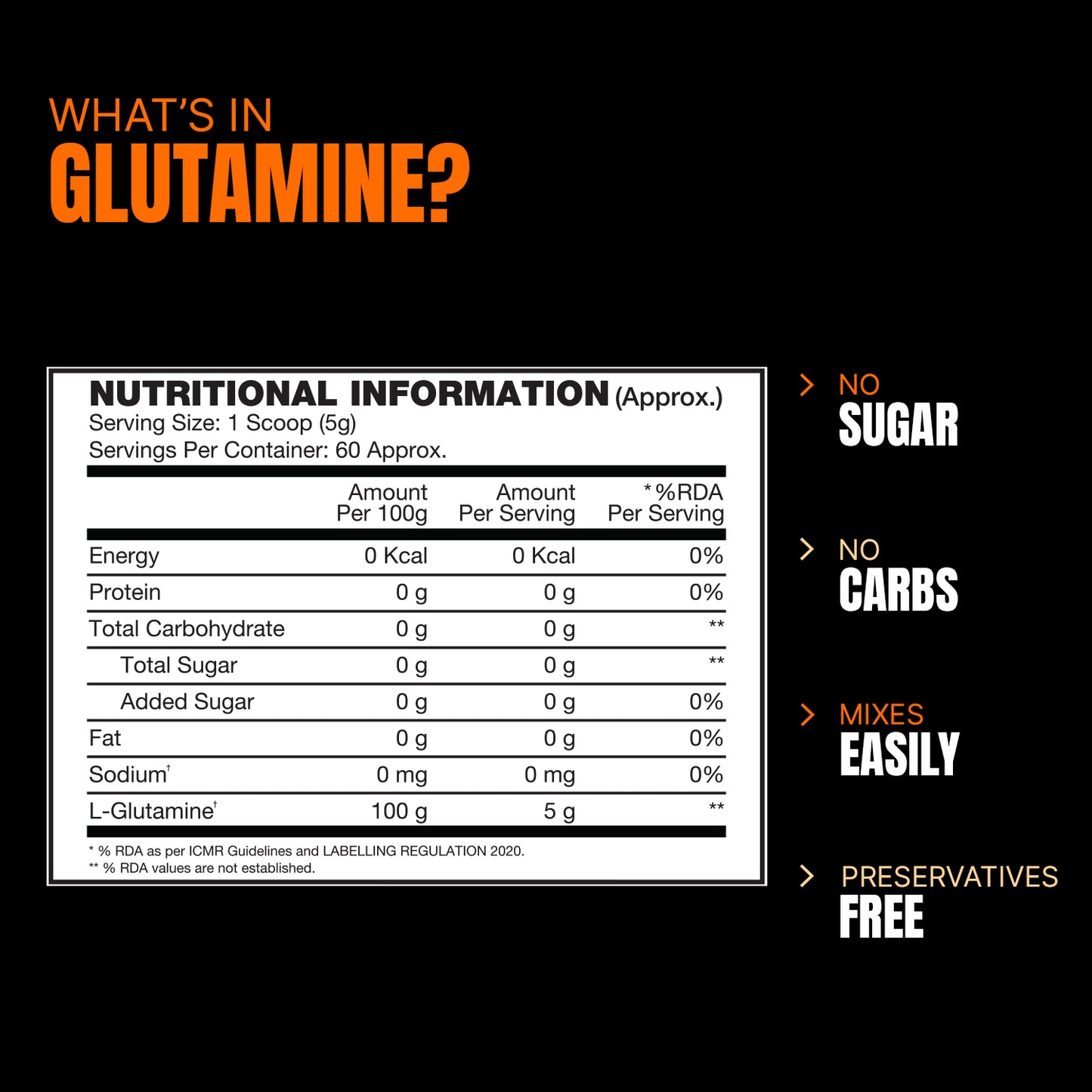 ProSupps Glutamine 300 – Pure L-Glutamine for Recovery