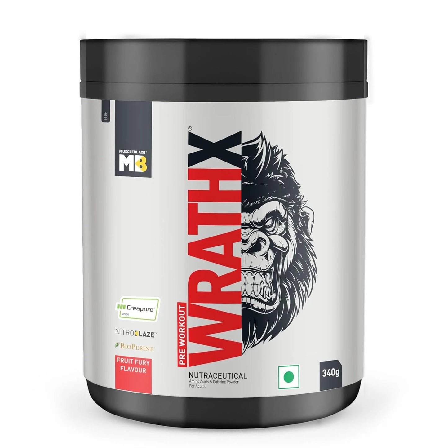 MuscleBlaze Wrathx – Energy & Endurance Pre-Workout
