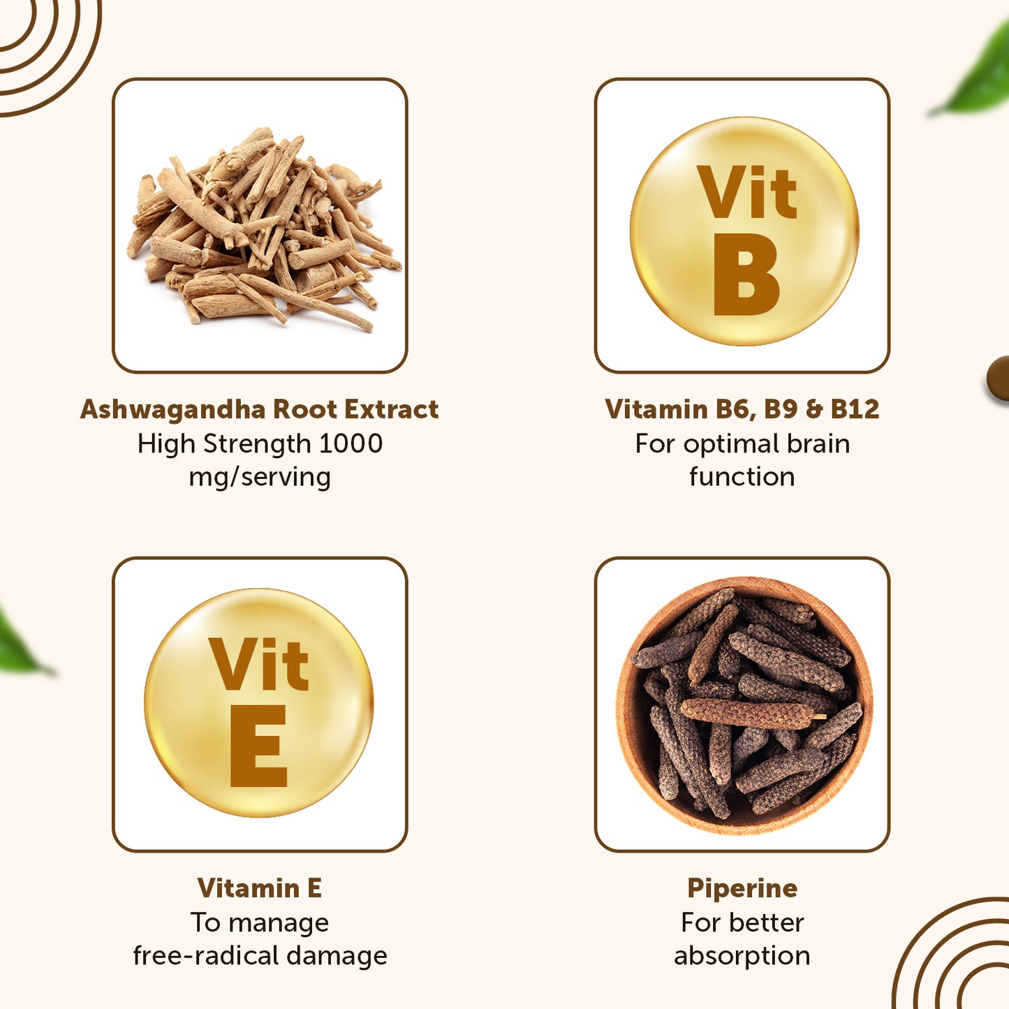 Neuherbs Ashwagandha 1000 Plus for Anxiety & Stress