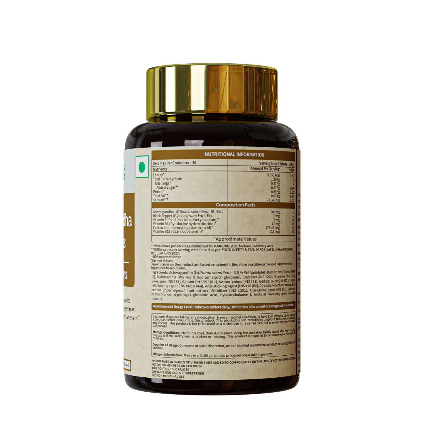 Neuherbs Ashwagandha 1000 Plus for Anxiety & Stress