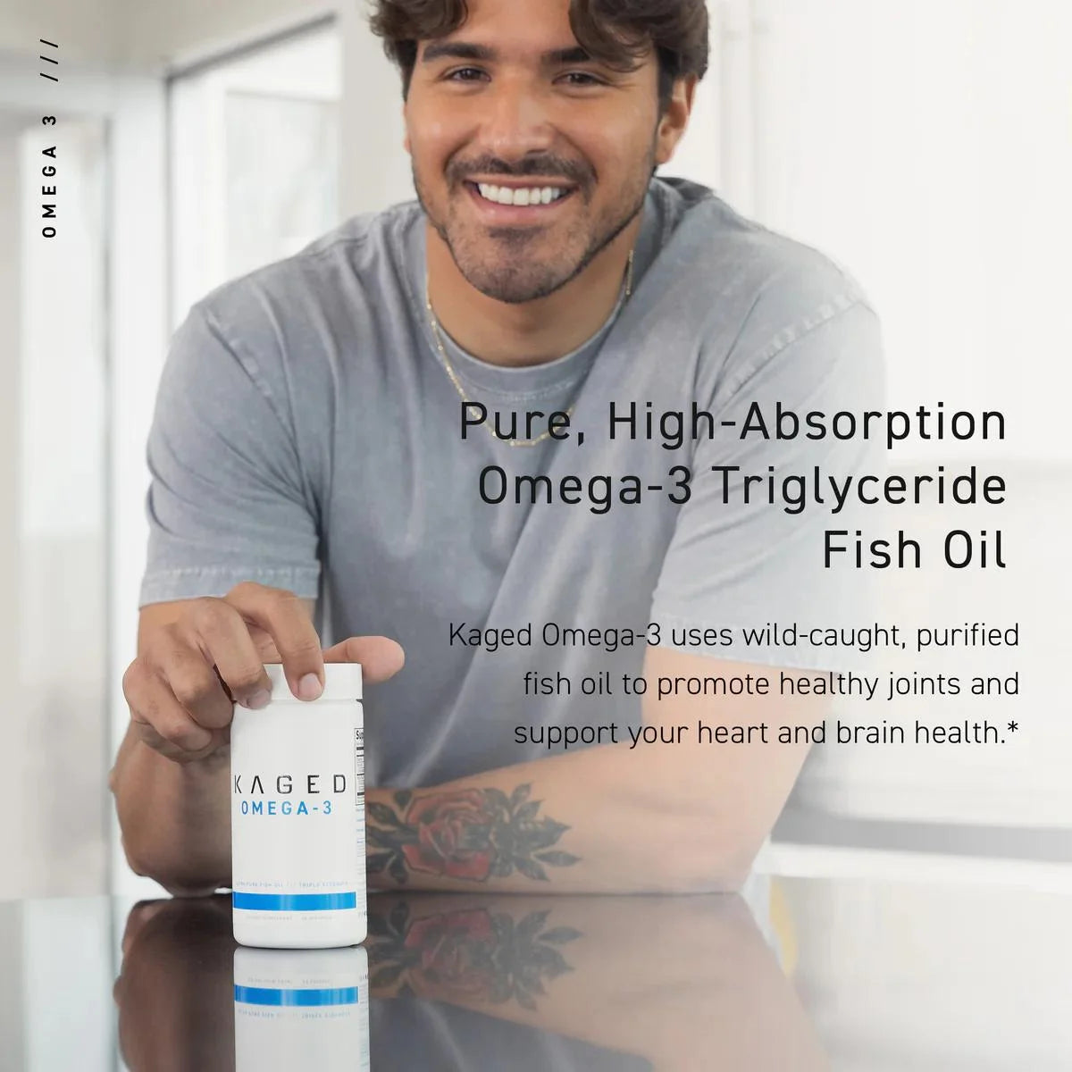 Kaged Muscle Omega 3 - Pure Triglyceride Fish Oil