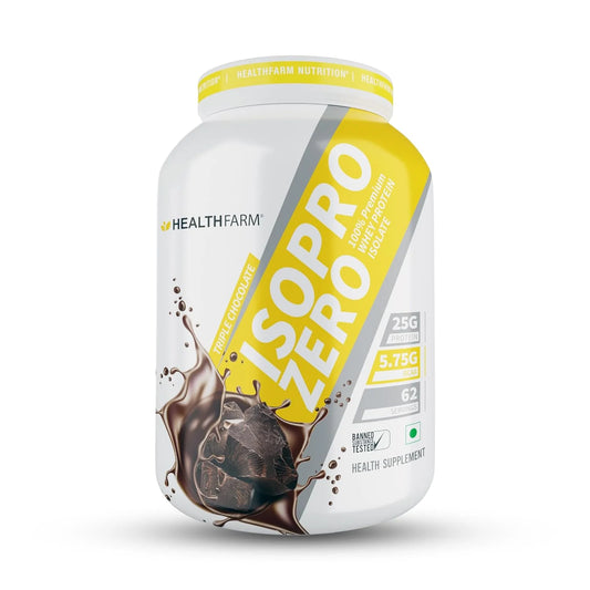 Healthfarm Isopro Zero | 100% Whey Isolate, 25g Protein