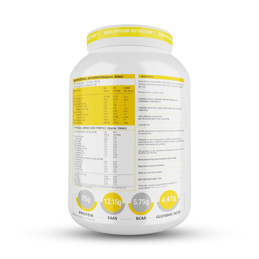 Healthfarm Isopro Zero | 100% Whey Isolate, 25g Protein