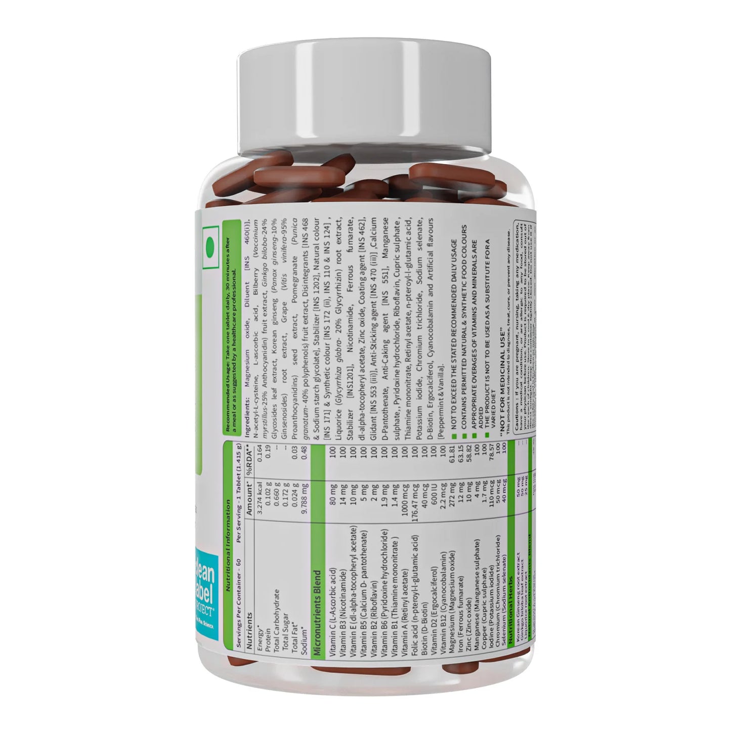 Neuherbs True Vitamins | Multivitamin with Antioxidants & Herbs