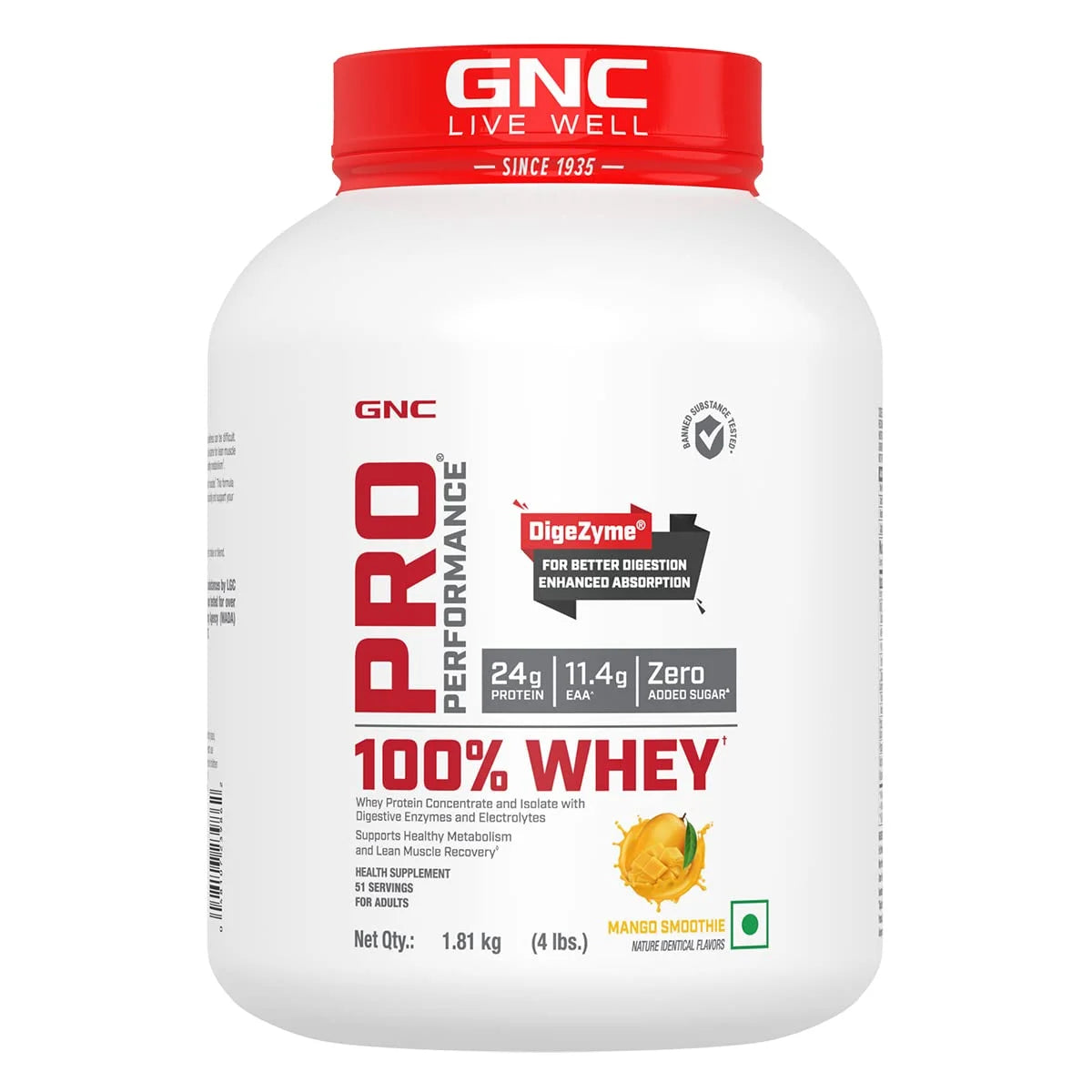 GNC Pro Performance 100% Whey Protein | Muscle Growth & Recovery